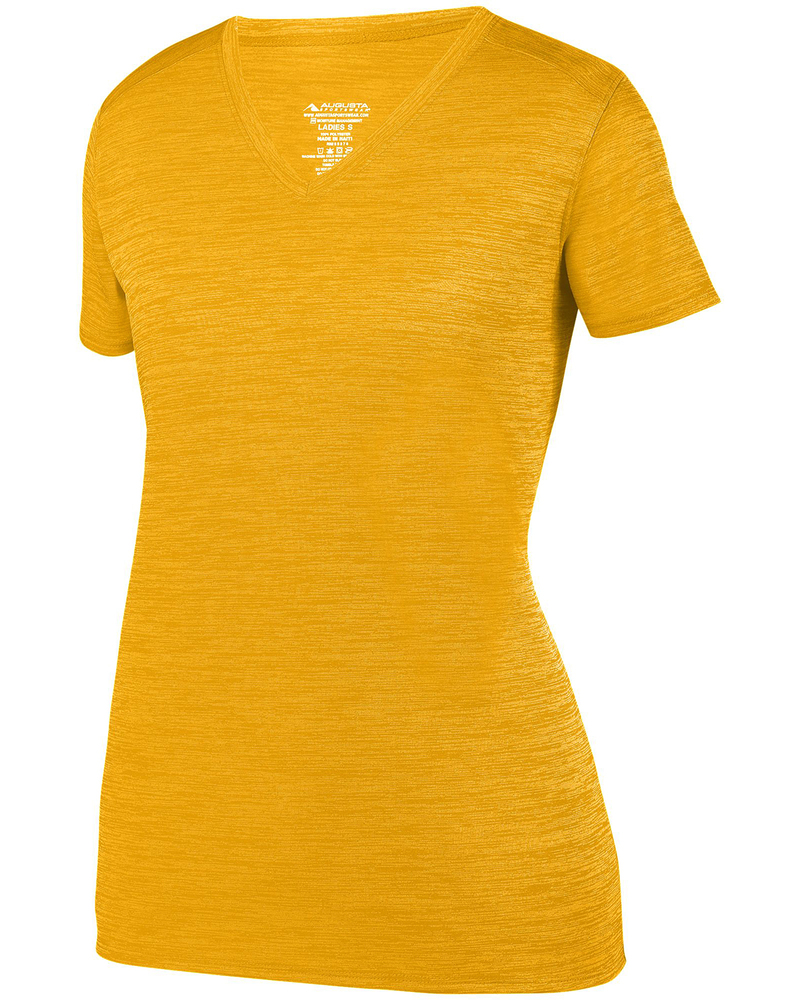 Augusta Sportswear 2902 Ladies Shadow Tonal Heather Training Tee Front Fullsize"