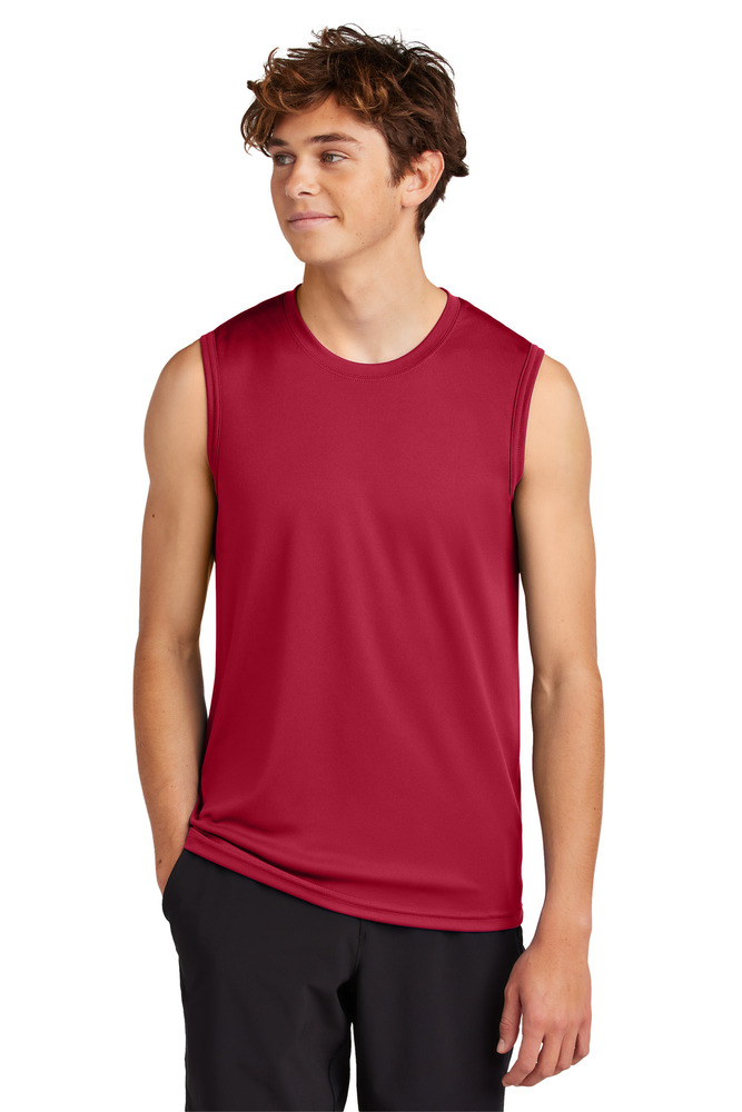 port & company pc380sl performance sleeveless tee Front Fullsize