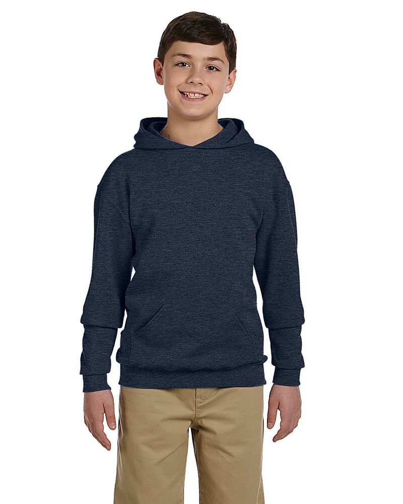 Jerzees 996Y Youth 8 oz. NuBlend® Fleece Pullover Hooded Sweatshirt Front Fullsize"