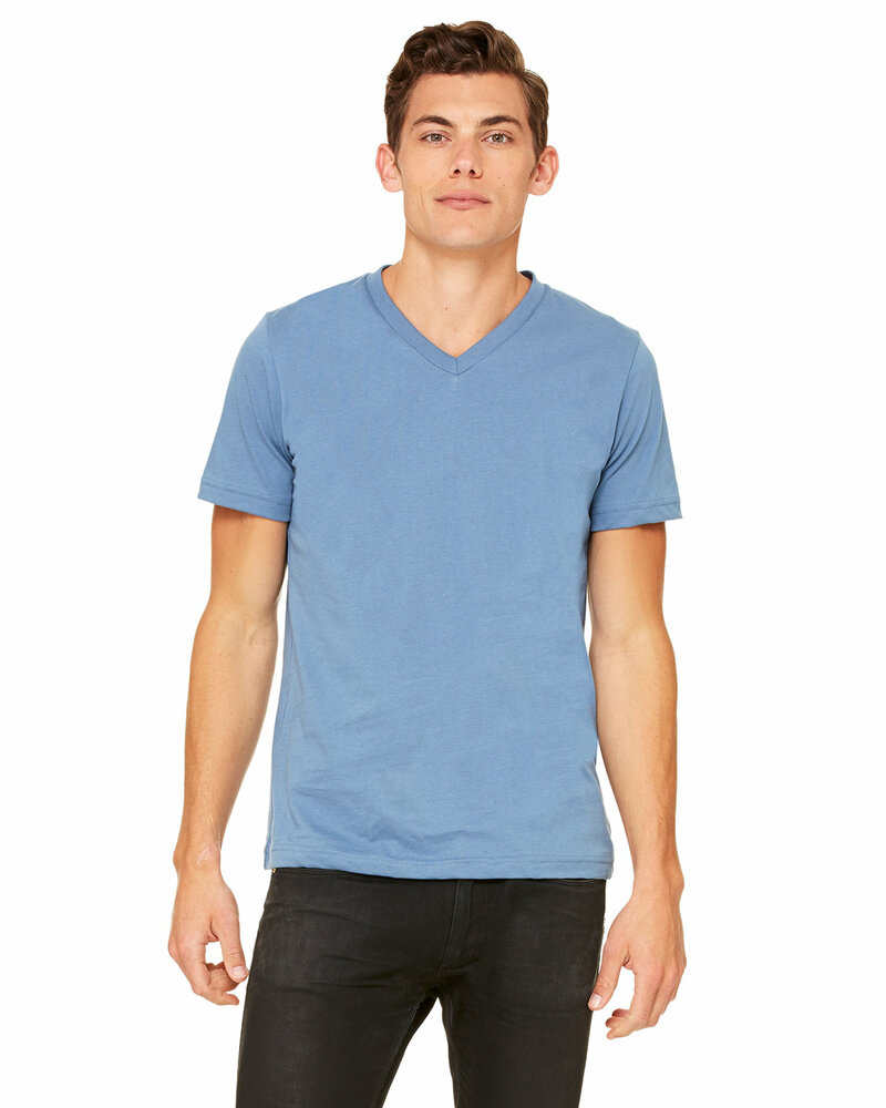 Bella + Canvas 3005 Unisex Jersey Short-Sleeve V-Neck T-Shirt Front Fullsize"