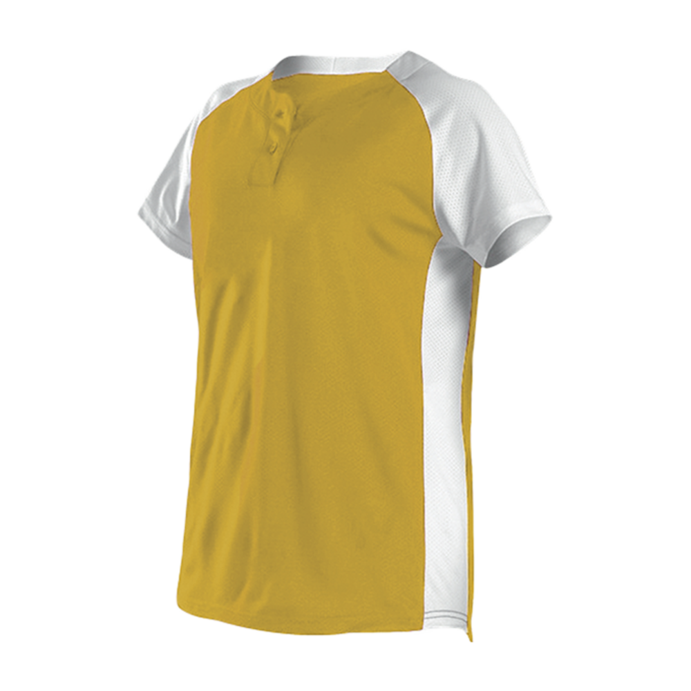 Alleson Athletic 522PDW Womens Two Button Fastpitch Jersey Front Fullsize"