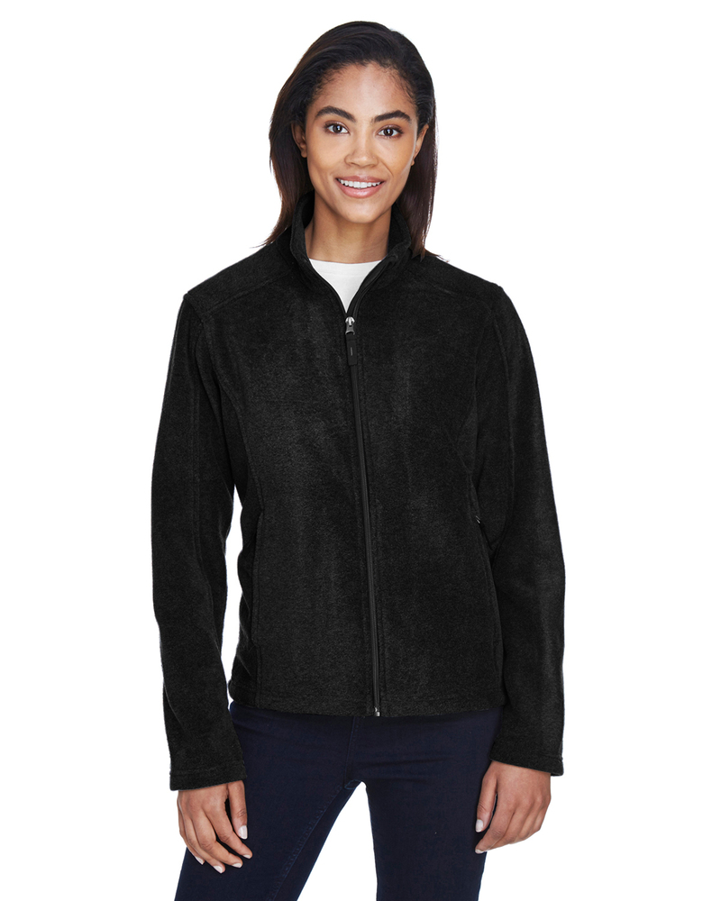 core365 78190 ladies' journey fleece jacket Front Fullsize