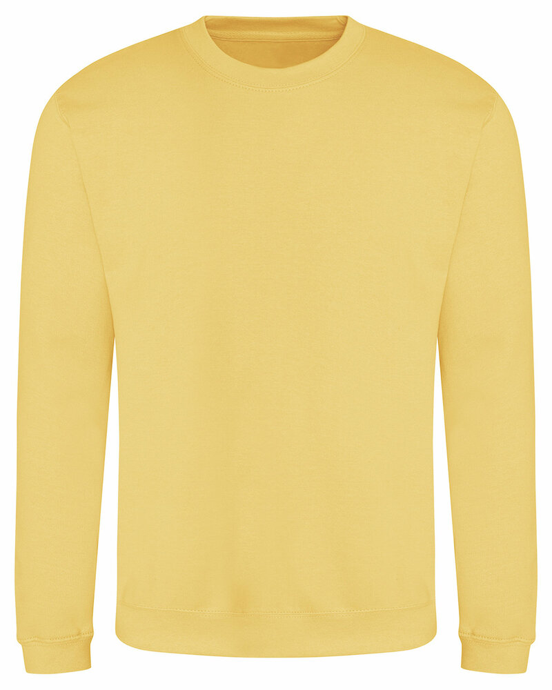 Just Hoods By AWDis JHA030 Adult Midweight College Crewneck Sweatshirt Front Fullsize"
