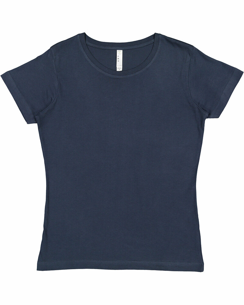 LAT 3516 Ladies Fine Jersey Tee Front Fullsize"