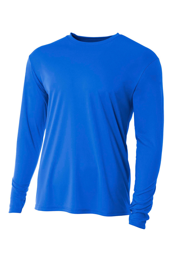 A4 N3165 Cooling Performance Long Sleeve T-Shirt Front Fullsize"