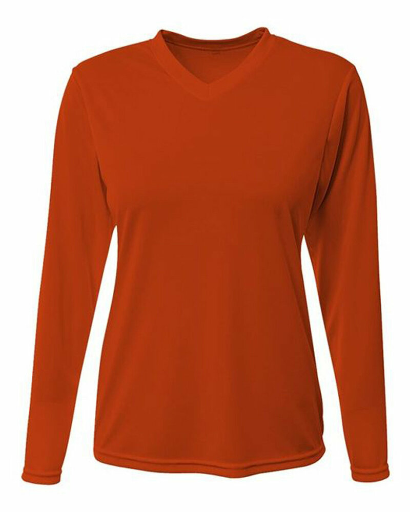 a4 a4nw3425 ladies' long-sleeve sprint t-shirt Front Fullsize