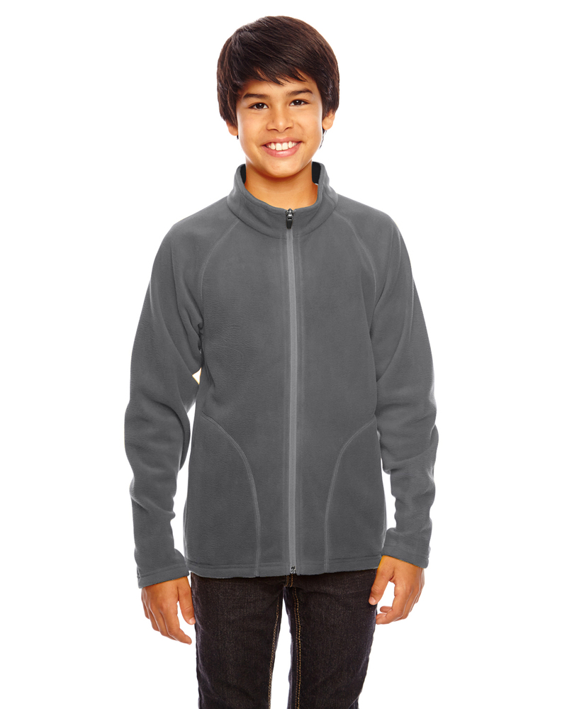 Team 365 TT90Y Youth Campus Microfleece Jacket Front Fullsize"