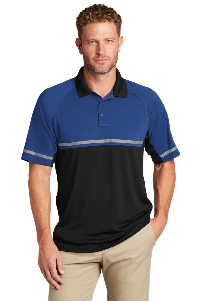 cornerstone cs423 select lightweight snag-proof enhanced visibility polo Front Fullsize