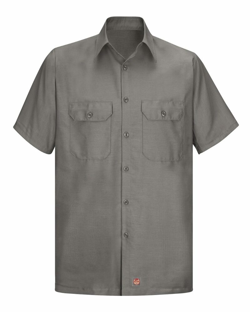 Red Kap SY60 Short Sleeve Solid Ripstop Shirt Front Fullsize"