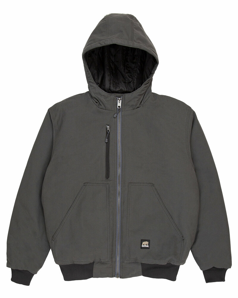 berne hj61 men's modern hooded jacket Front Fullsize