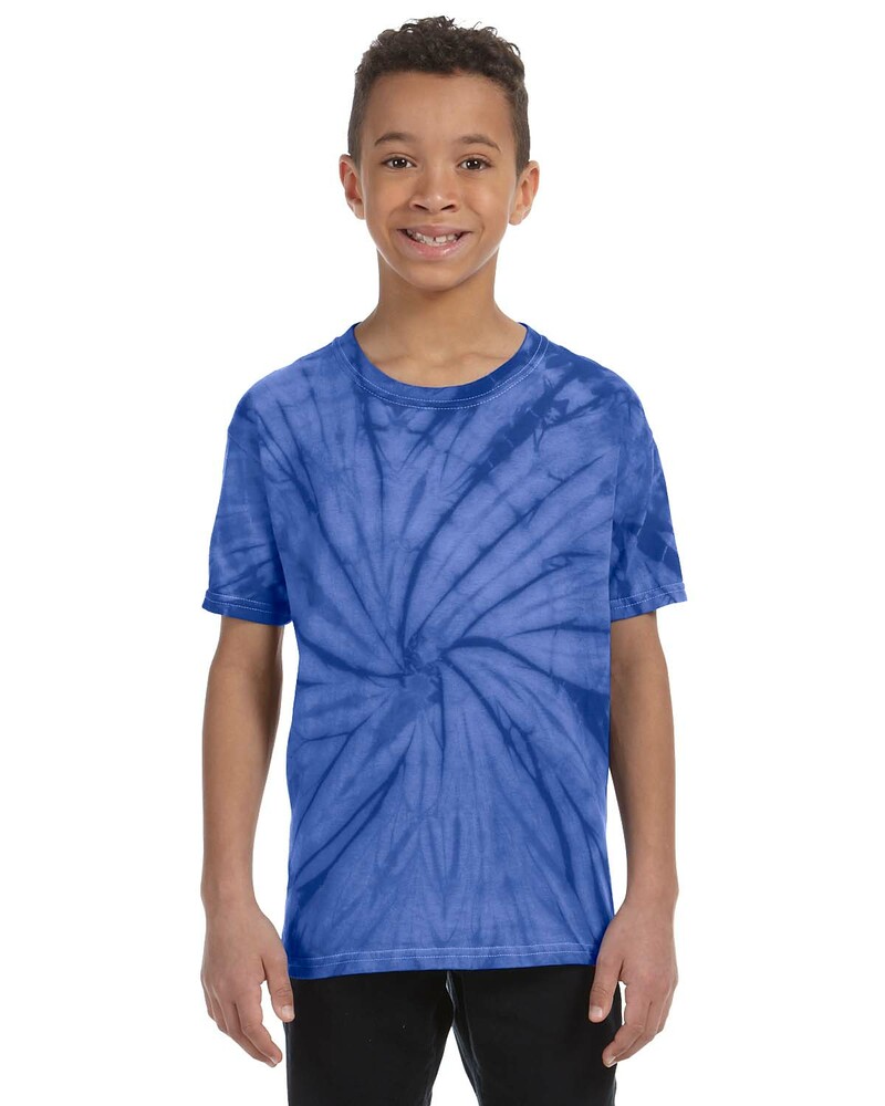 Tie-Dye CD101Y | Youth 5.4 oz. 100% Cotton Spider T-Shirt | ShirtSpace