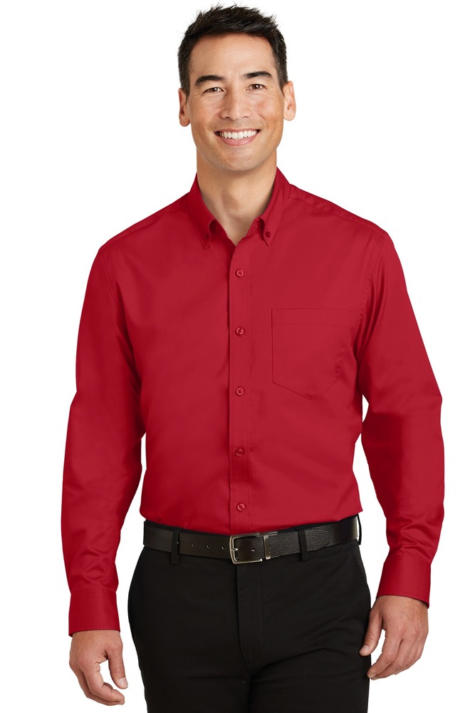Port Authority S663 SuperPro ™ Twill Shirt Front Fullsize"
