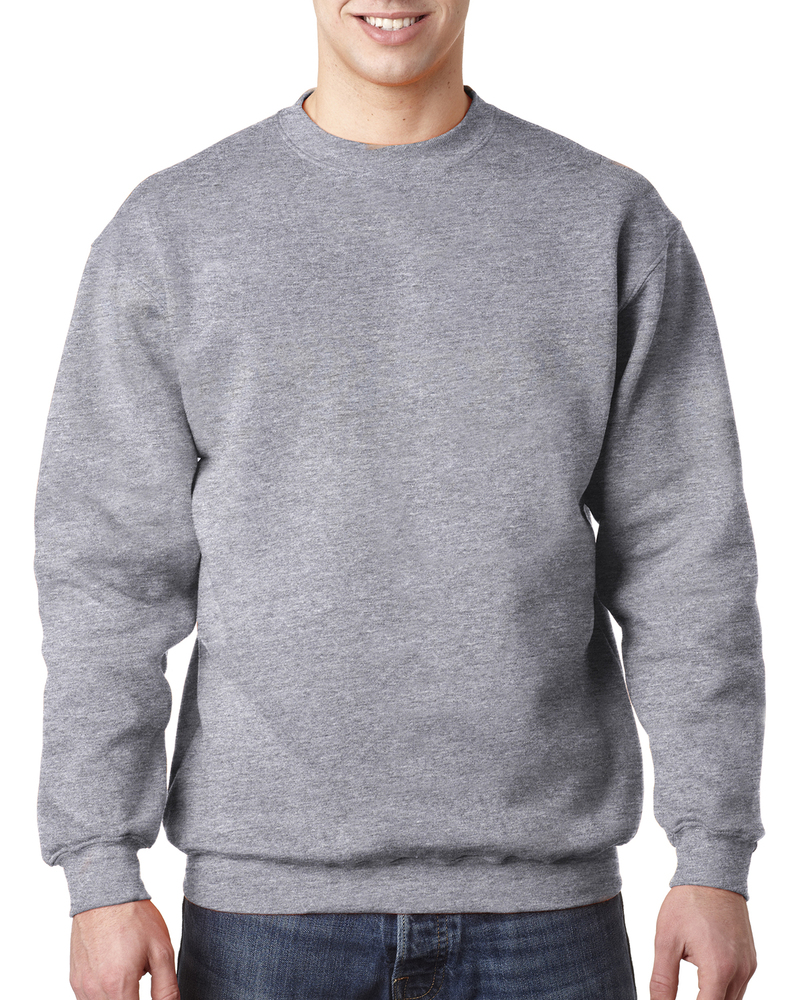 bayside ba1102 adult 9.5 oz., 80/20 heavyweight crewneck sweatshirt Front Fullsize