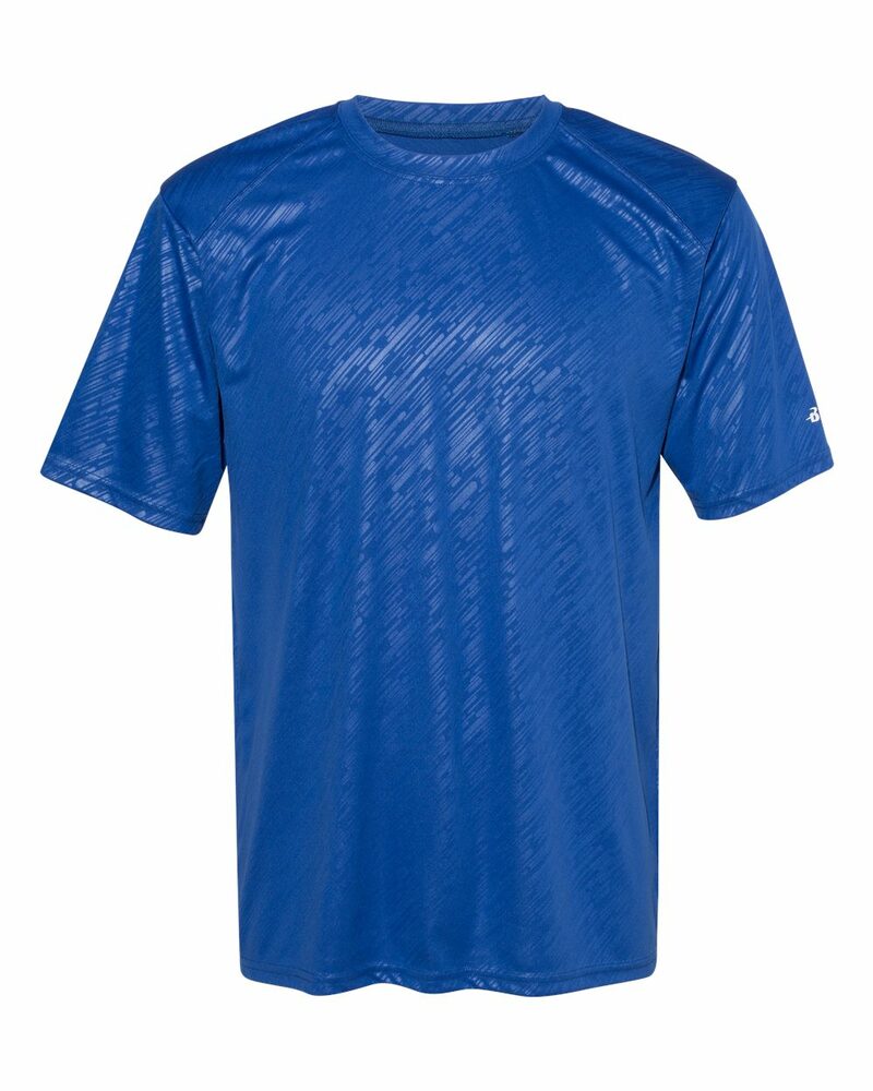 badger sport 4131 line embossed tee Front Fullsize