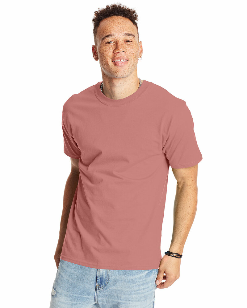 hanes 5180 beefy-t ® - 100% cotton t-shirt Front Fullsize