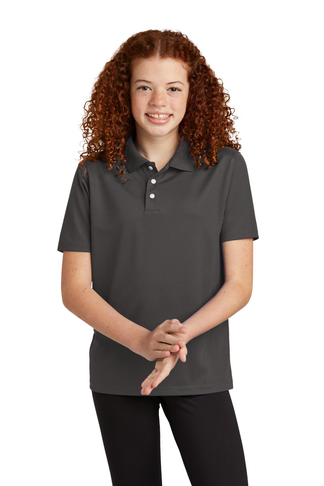 Sport-Tek YST740 Youth UV Micropique Polo Front Fullsize"