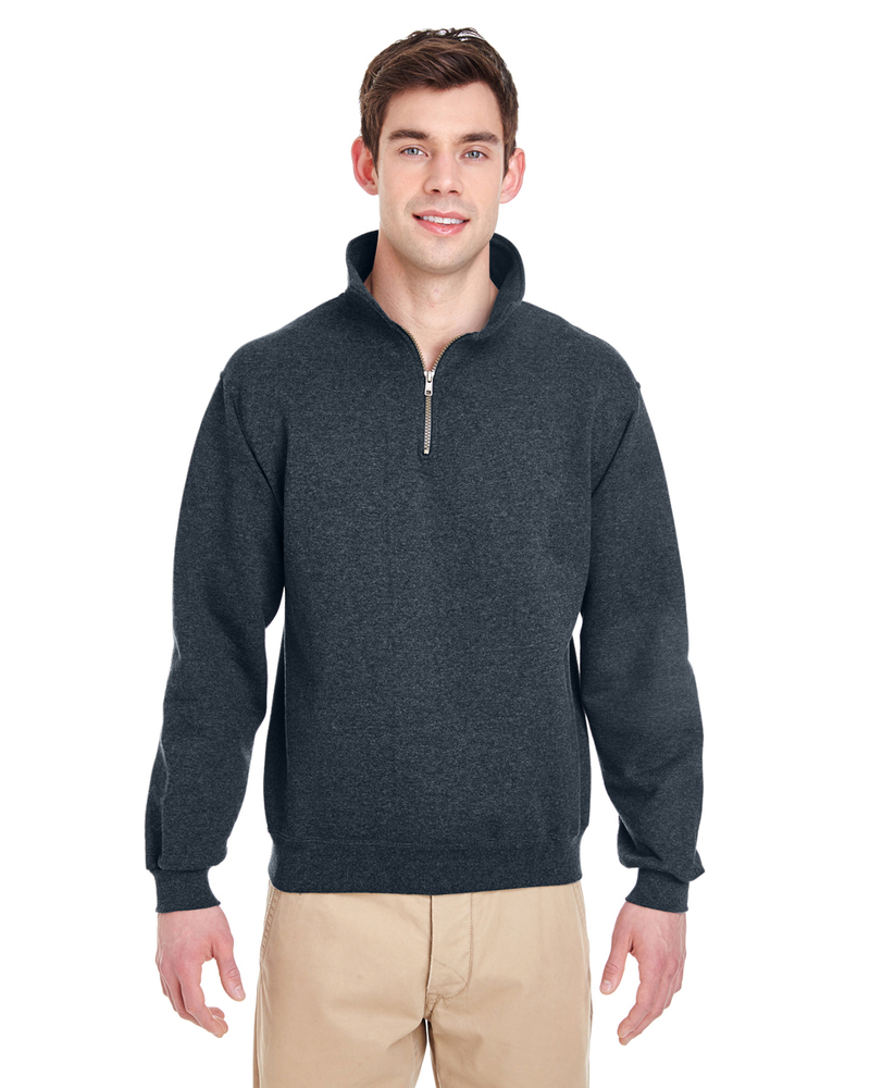 Jerzees 4528 SUPER SWEATS ® NuBlend ® - 1/4-Zip Sweatshirt with Cadet Collar Front Fullsize"