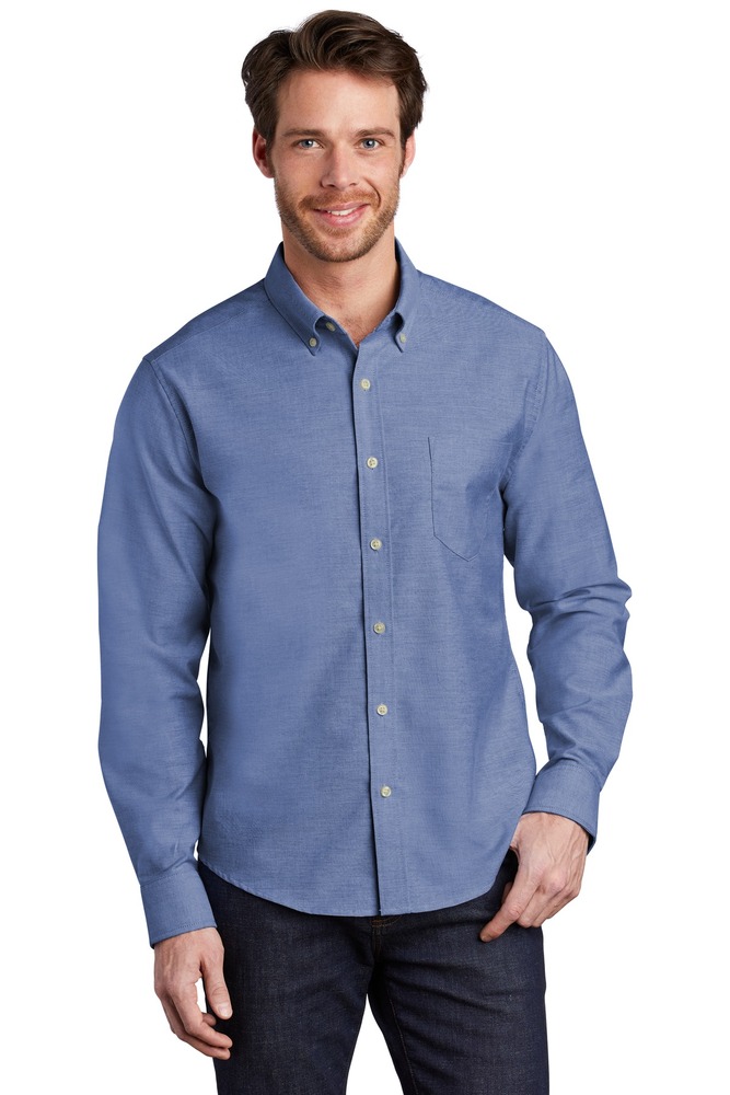 Port Authority S651 Untucked Fit SuperPro ™ Oxford Front Fullsize"