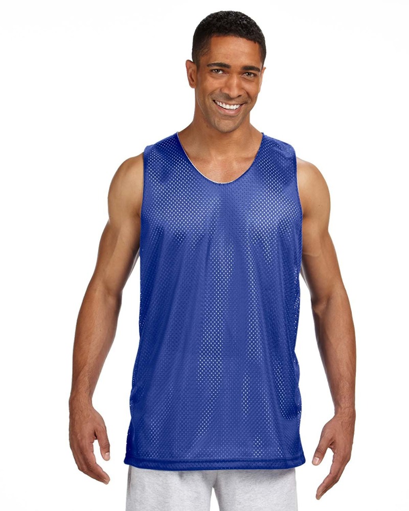 a4 nf1270 men's reversible mesh tank Front Fullsize