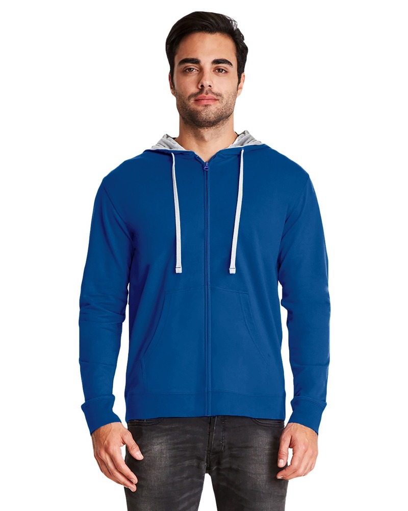 Next Level 9601 Adult French Terry Full-Zip Hooded Sweatshirt Front Fullsize"