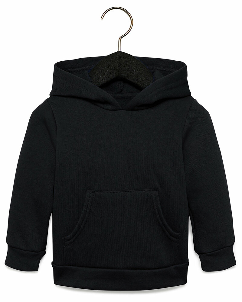 bella + canvas 3719t toddler sponge fleece pullover hooded sweatshirt Front Fullsize