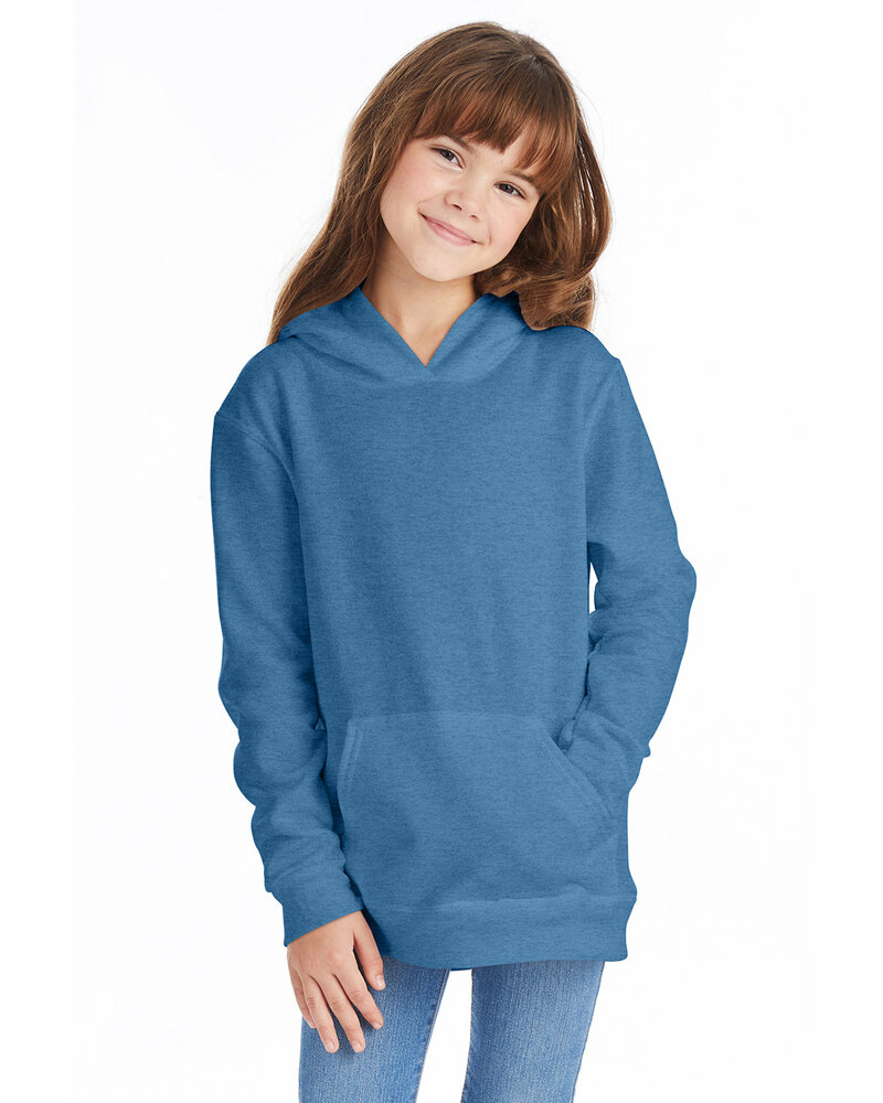 hanes p473 youth ecosmart ® pullover hooded sweatshirt Front Fullsize
