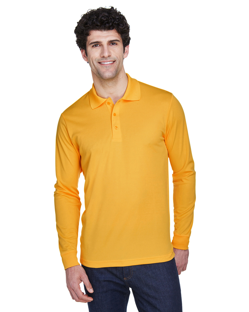 CORE365 88192 Men's Pinnacle Performance Long-Sleeve Piqué Polo Front Fullsize"