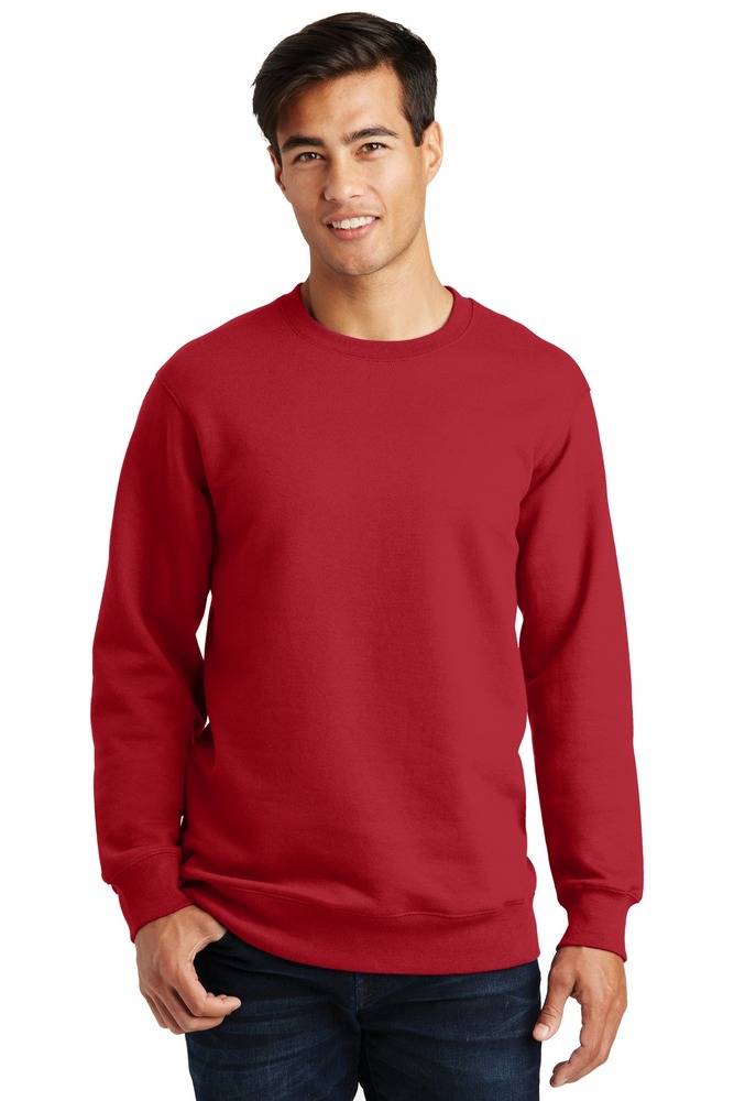 port & company pc850 fan favorite fleece crewneck sweatshirt Front Fullsize