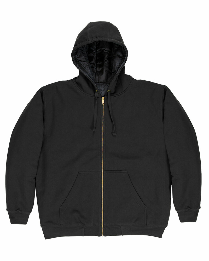 berne sz612 men's glacier hooded full-zip hooded jacket Front Fullsize
