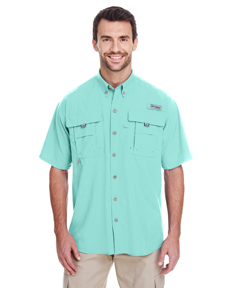 columbia 7047 men's bahama™ ii short-sleeve shirt Front Fullsize