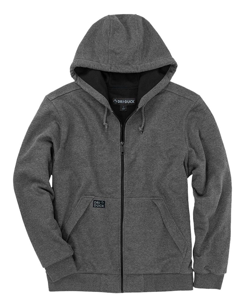 dri duck 7348 men's mission full-zip fleece Front Fullsize