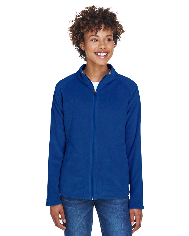 team 365 tt90w ladies' campus microfleece jacket Front Fullsize