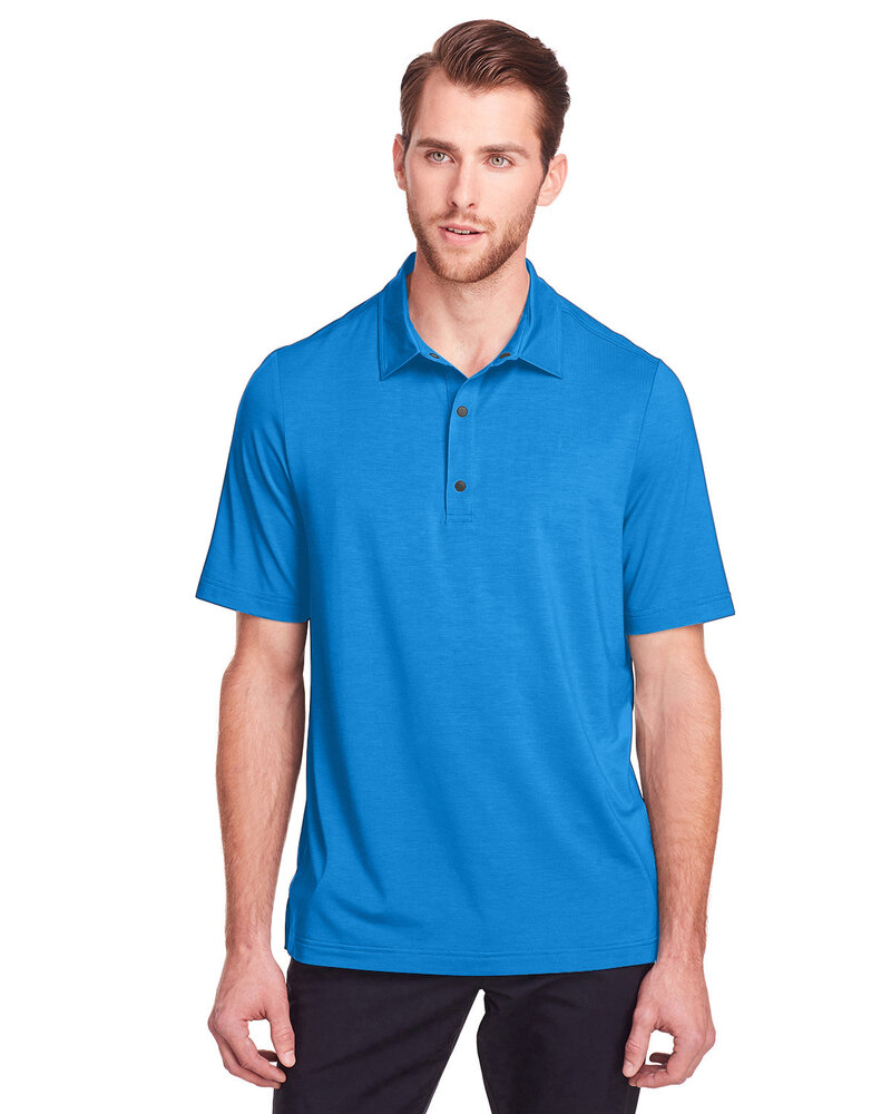 North End NE100 Men's JAQ Snap-Up Stretch Performance Polo Front Fullsize"