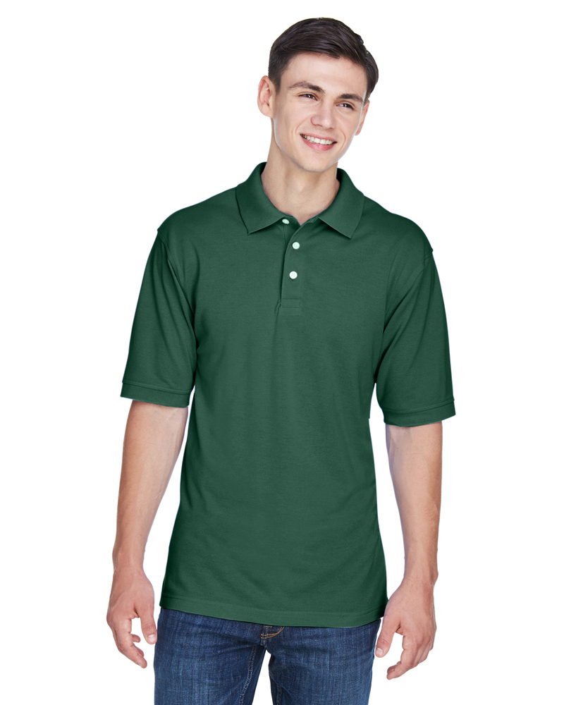 Harriton M265 Men's 5.6 oz. Easy Blend™ Polo Front Fullsize"