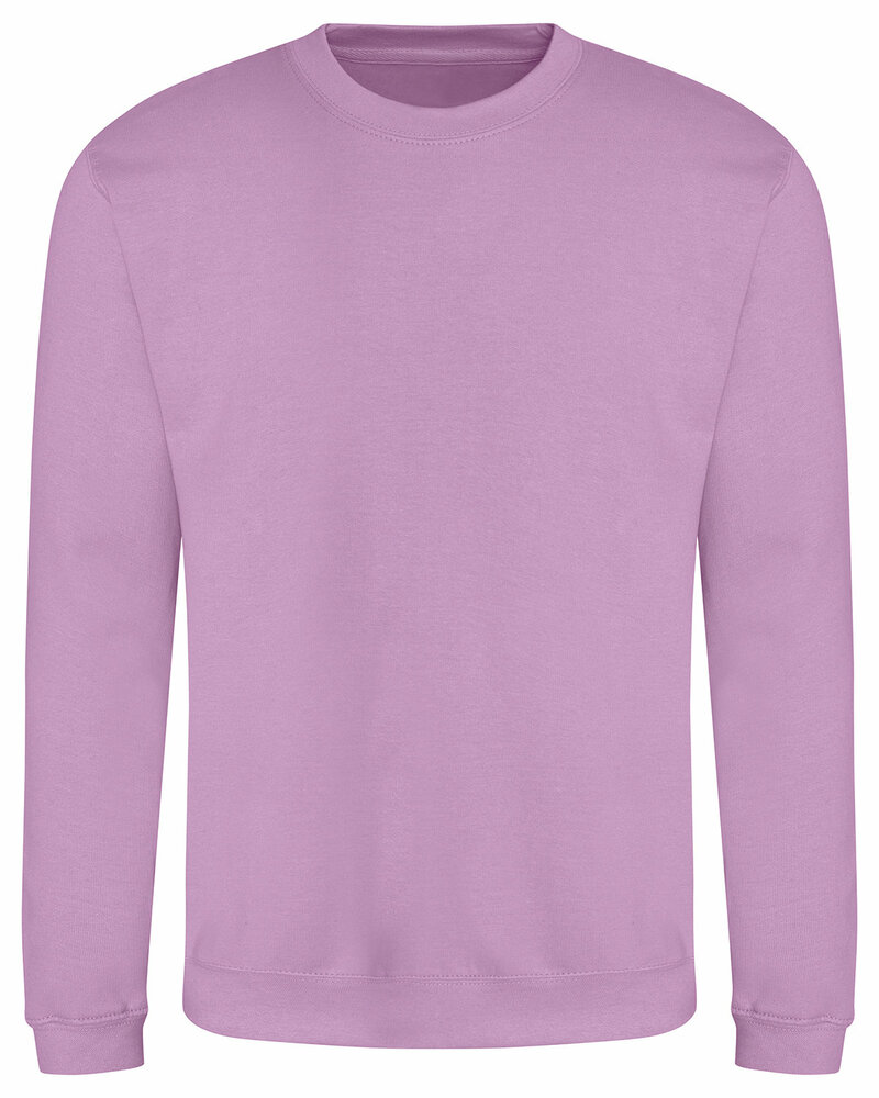 Just Hoods By AWDis JHA030 Adult Midweight College Crewneck Sweatshirt Front Fullsize"