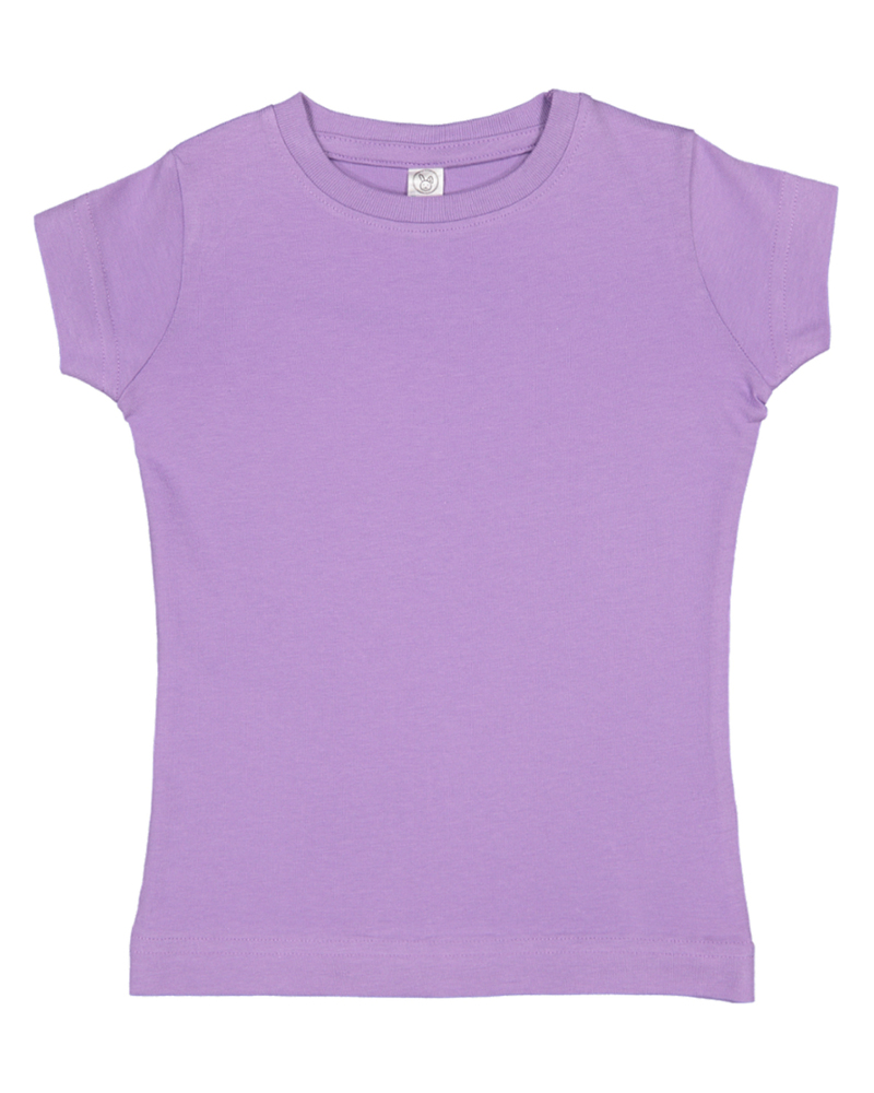 Rabbit Skins 3316 Toddler Girls' Fine Jersey T-Shirt Front Fullsize"