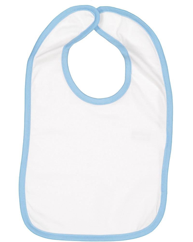Rabbit Skins RS1004 Infant Contrast Trim Bib Front Fullsize"