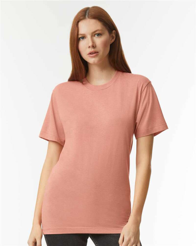 American Apparel TR401 Unisex Triblend Short-Sleeve Track T-Shirt Front Fullsize"