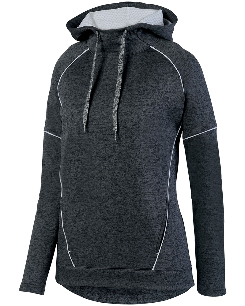 augusta sportswear 5556 ladies' zoe tonal heather hoodie Front Fullsize