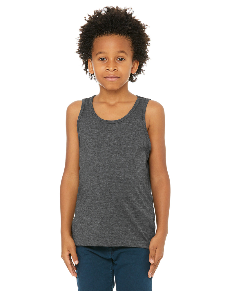 bella + canvas 3480y youth jersey tank Front Fullsize