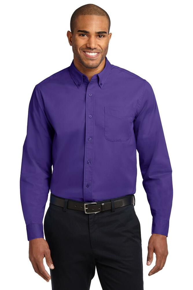 Port Authority S608 Long Sleeve Easy Care Shirt Front Fullsize"