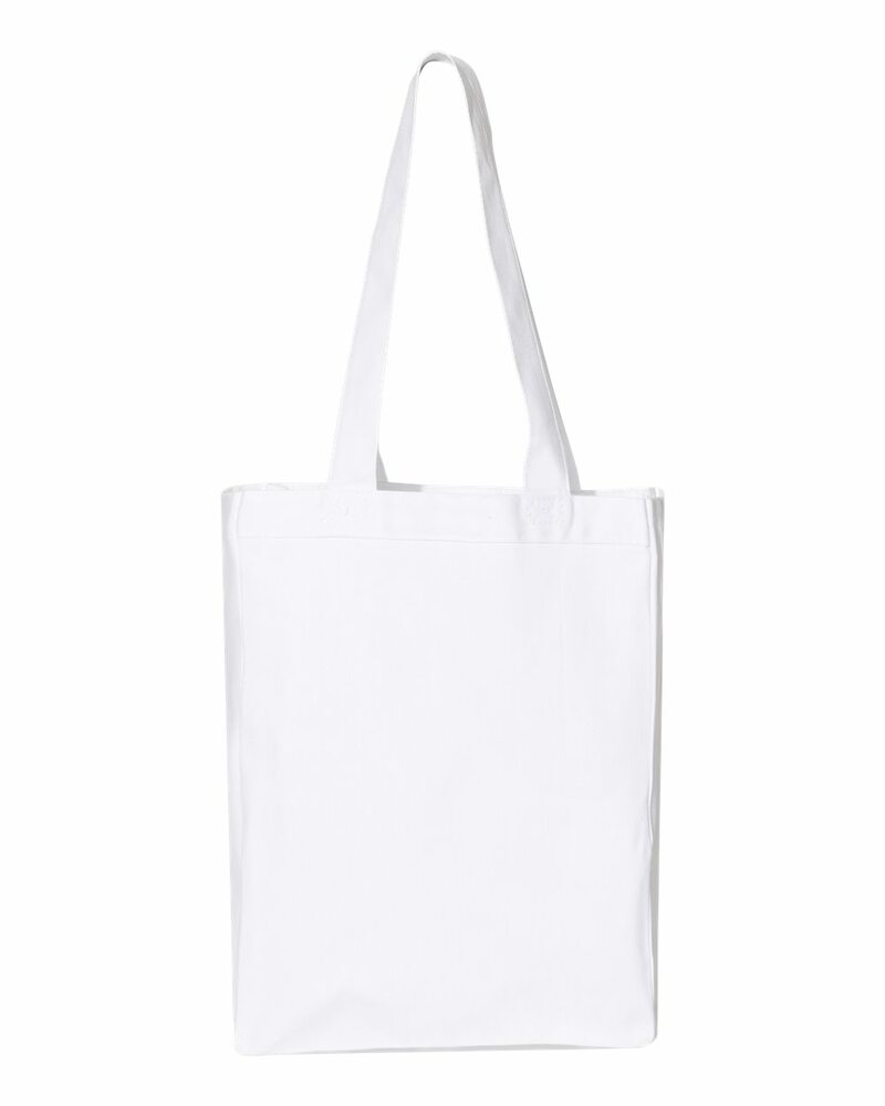 q-tees q1000 12l gussetted shopping bag Front Fullsize