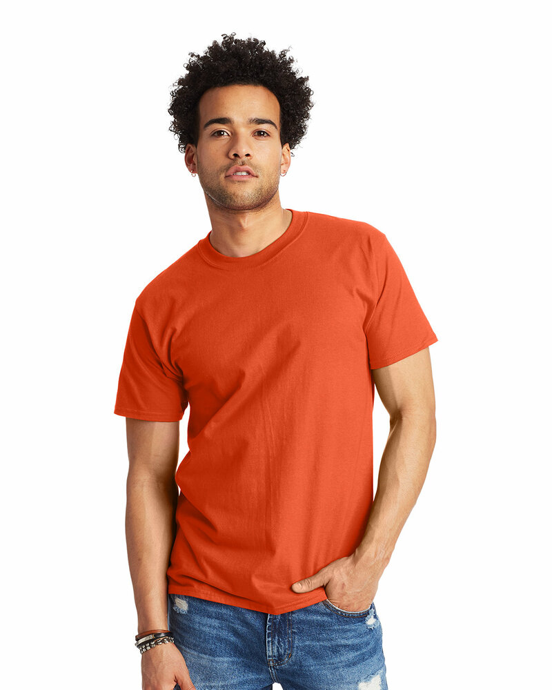 hanes 5180 beefy-t ® - 100% cotton t-shirt Front Fullsize