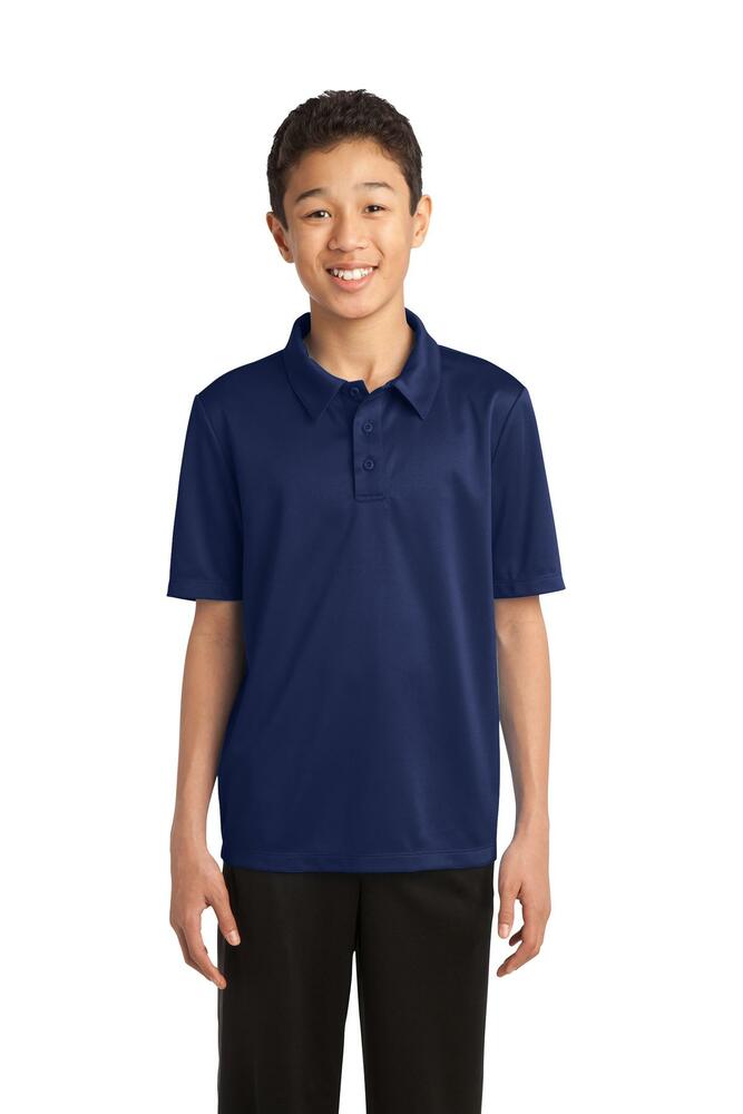 port authority y540 youth silk touch™ performance polo Front Fullsize