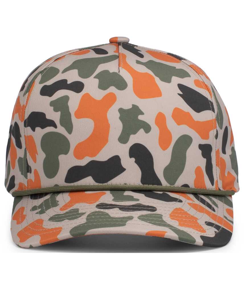 Pacific Headwear P685 DUCK CAMO 5-PANEL TRUCKER CAP Front Fullsize"