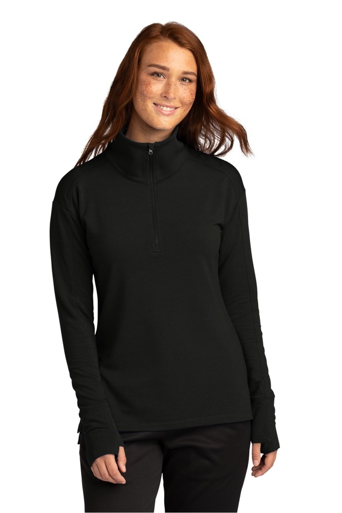 sport-tek lst561 ladies sport-wick ® flex fleece 1/4-zip Front Fullsize