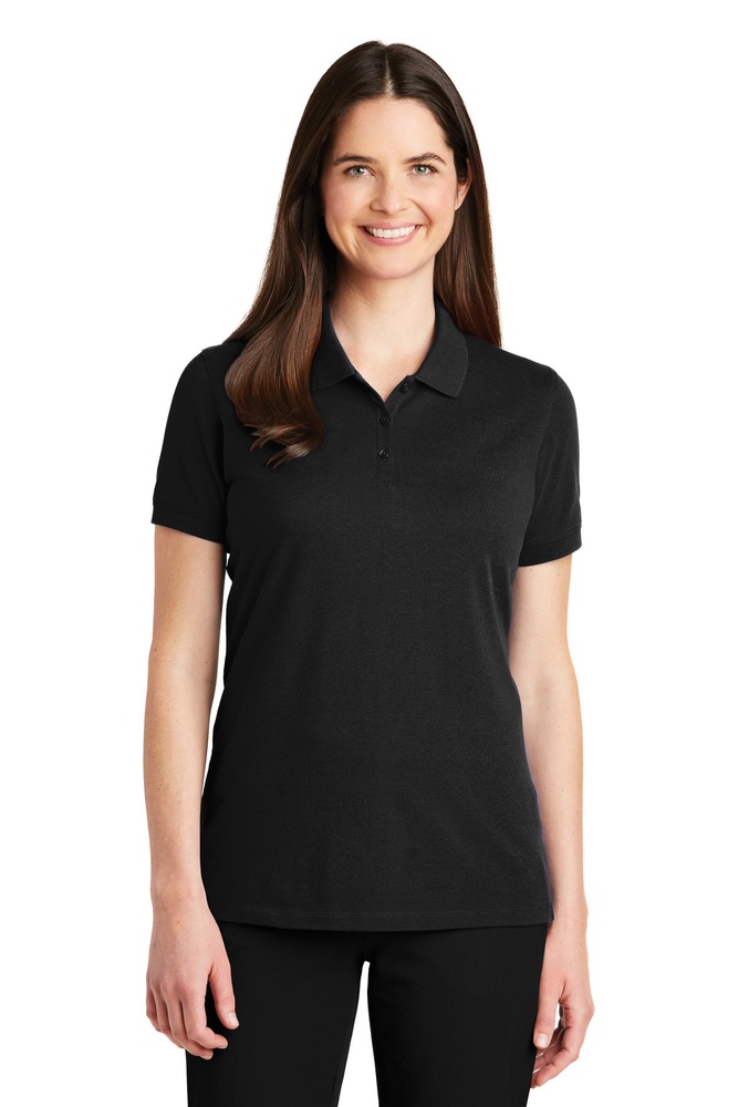 Port Authority LK8000 Ladies EZCotton ® Polo Front Fullsize"