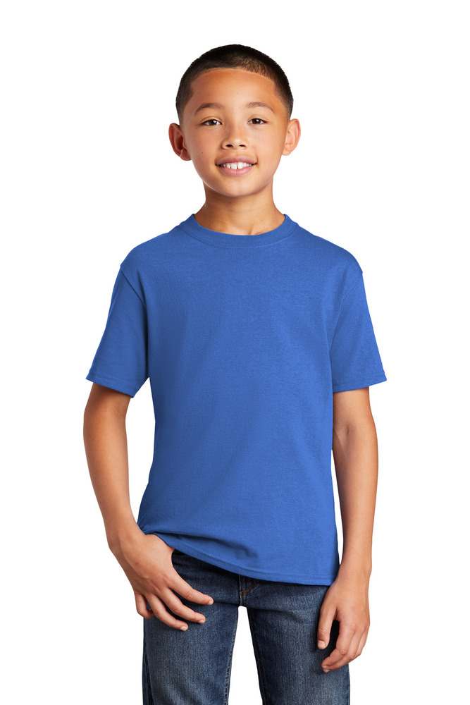 port & company pc54ydtg youth core cotton dtg tee Front Fullsize