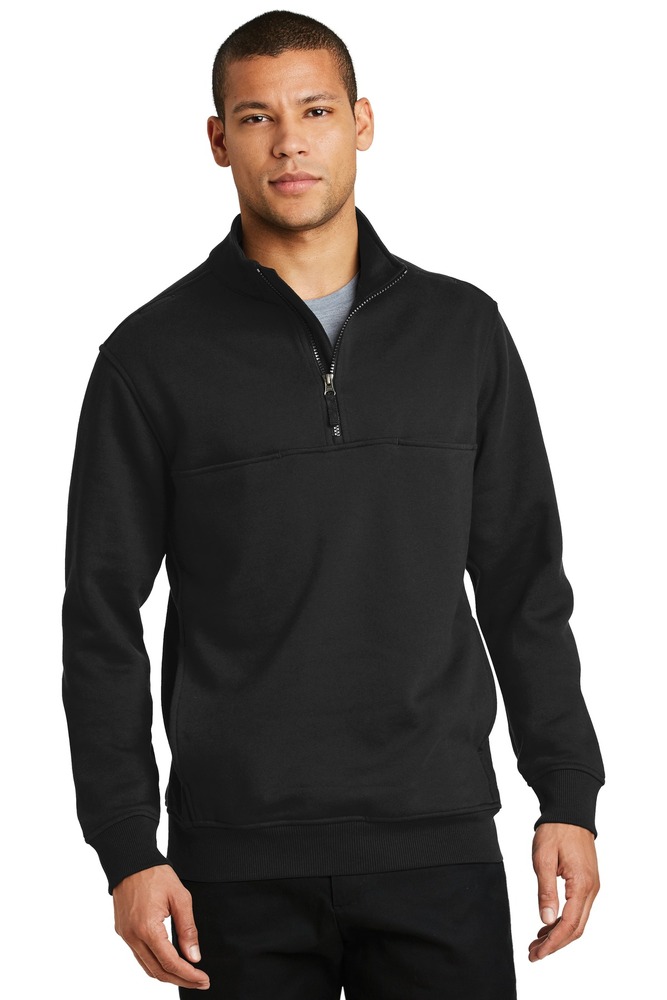 CornerStone CS626 1/2-Zip Job Shirt Front Fullsize"