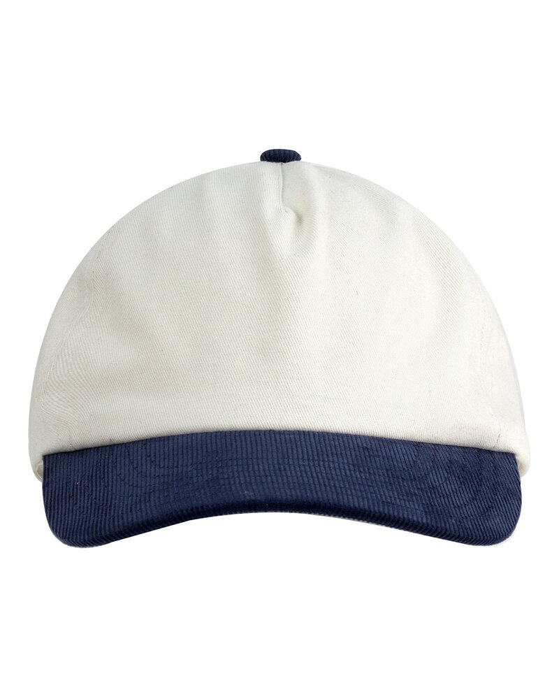 big accessories ba710 two-tone corduroy cap Front Fullsize